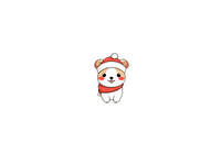 Thumbnail for Santa Hat Puppy Throw Pillow | Cute Kawaii Christmas Dog Pillow | Holiday Kids Gift