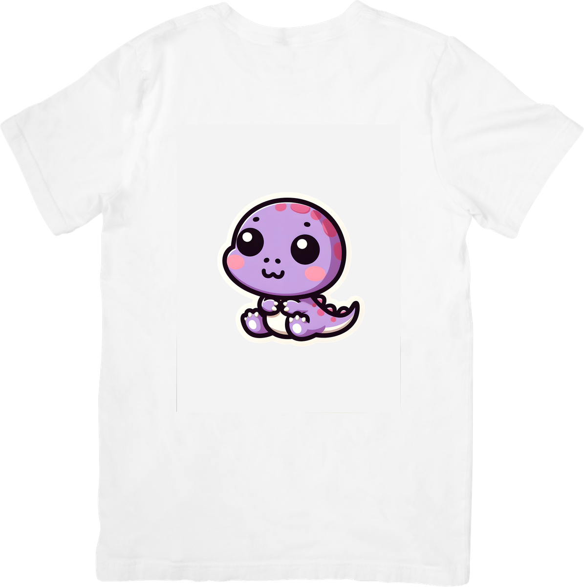 Kawaii Purple Lizard T-Shirt | Cute Baby Gecko Graphic Tee | Reptile Lover Gift