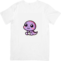 Thumbnail for Kawaii Purple Lizard T-Shirt | Cute Baby Gecko Graphic Tee | Reptile Lover Gift