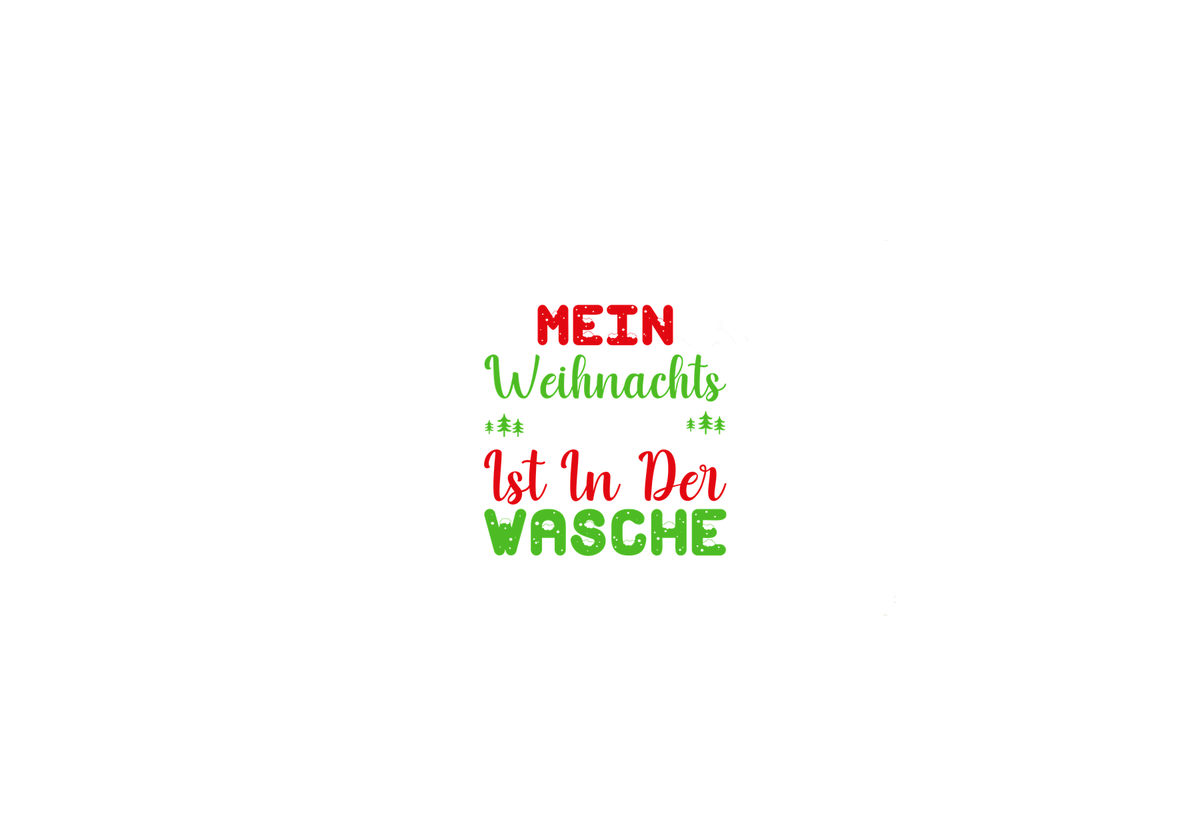 Mein Weihnachts Ist In Der Wasche Throw Pillow | Funny German Christmas Pillow | Holiday Xmas Gift