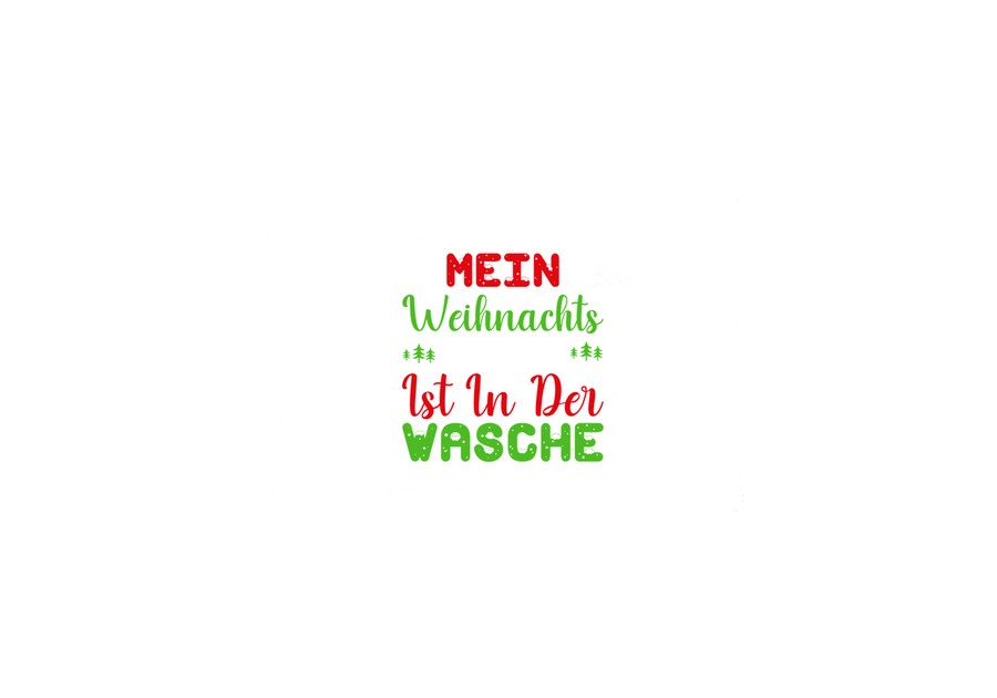 Mein Weihnachts Ist In Der Wasche Throw Pillow | Funny German Christmas Pillow | Holiday Xmas Gift