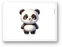 Thumbnail for Cute Baby Panda Wall Art | Adorable Cartoon Panda Nursery Print | Kids Room Gift