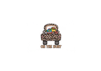 Thumbnail for On The Hunt Easter Truck Throw Pillow | Leopard Print Egg Decorative Pillow | Spring Holiday Gift