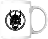 Thumbnail for Hannya Mask Mug | Japanese Oni Demon Coffee Mug | Gothic Samurai Gift