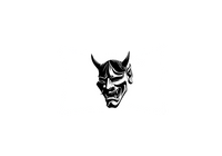 Thumbnail for Hannya Mask Throw Pillow | Japanese Oni Demon Decorative Pillow | Gothic Decor Gift