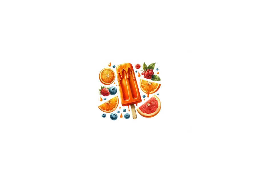 Fruit Popsicle Throw Pillow | Summer Citrus Berry Decorative Pillow | Kitchen Kids Room Gift