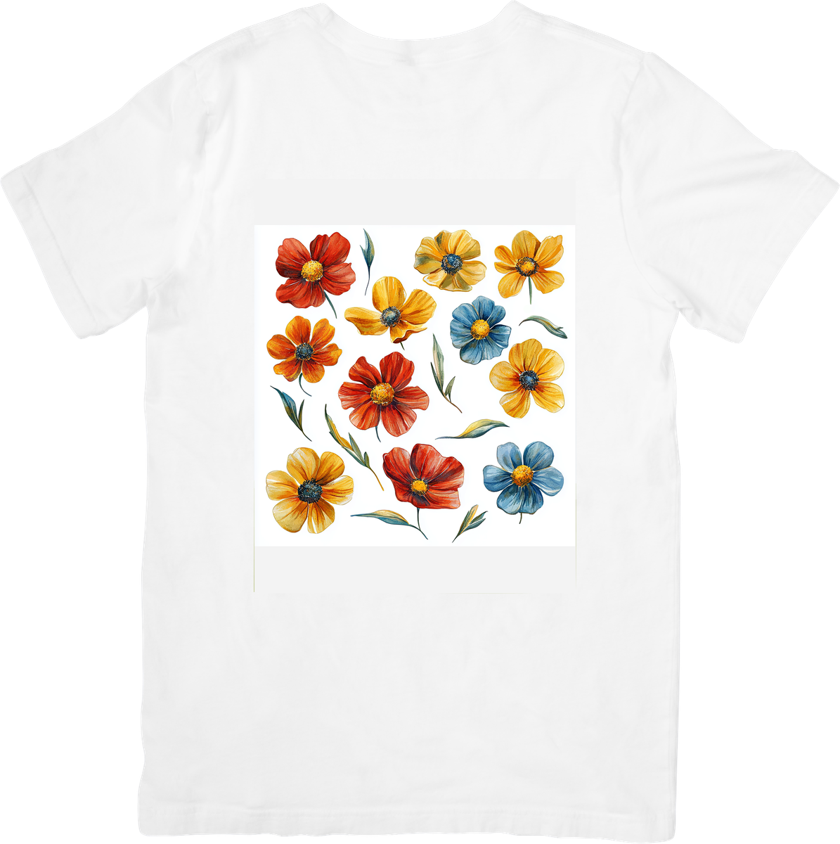 Watercolor Wildflower T-Shirt | Colorful Floral Graphic Tee | Botanical Nature Gift