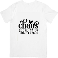 Thumbnail for Chaos Coordinator T-Shirt | Funny Mom Typography Graphic Tee | Busy Parent Gift
