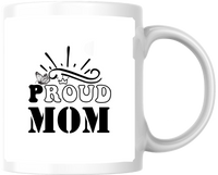 Thumbnail for Proud Mom Mug | Butterfly Typography Coffee Mug | Mothers Day Gift