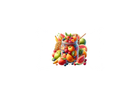 Thumbnail for Fresh Fruit Jar Throw Pillow | Colorful Smoothie Decorative Pillow | Kitchen Foodie Gift