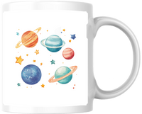 Thumbnail for Watercolor Planets Mug | Cute Solar System Space Coffee Mug | Astronomy Kids Gift